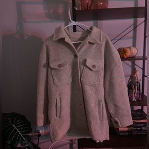 Cream Colored Peacoat